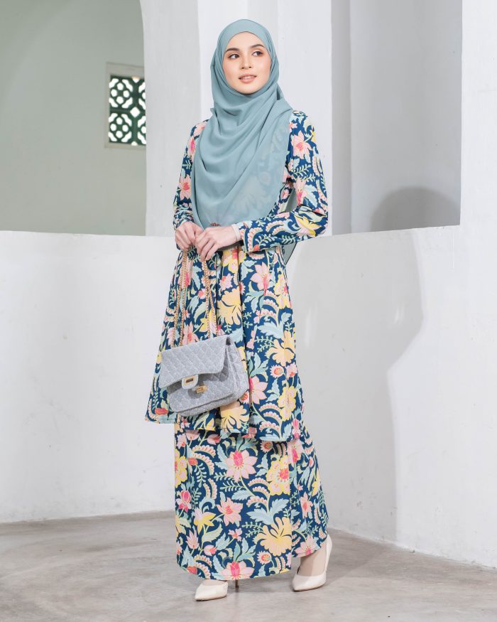 Baju Kurung Pahang Laura Printed - Batik Winter