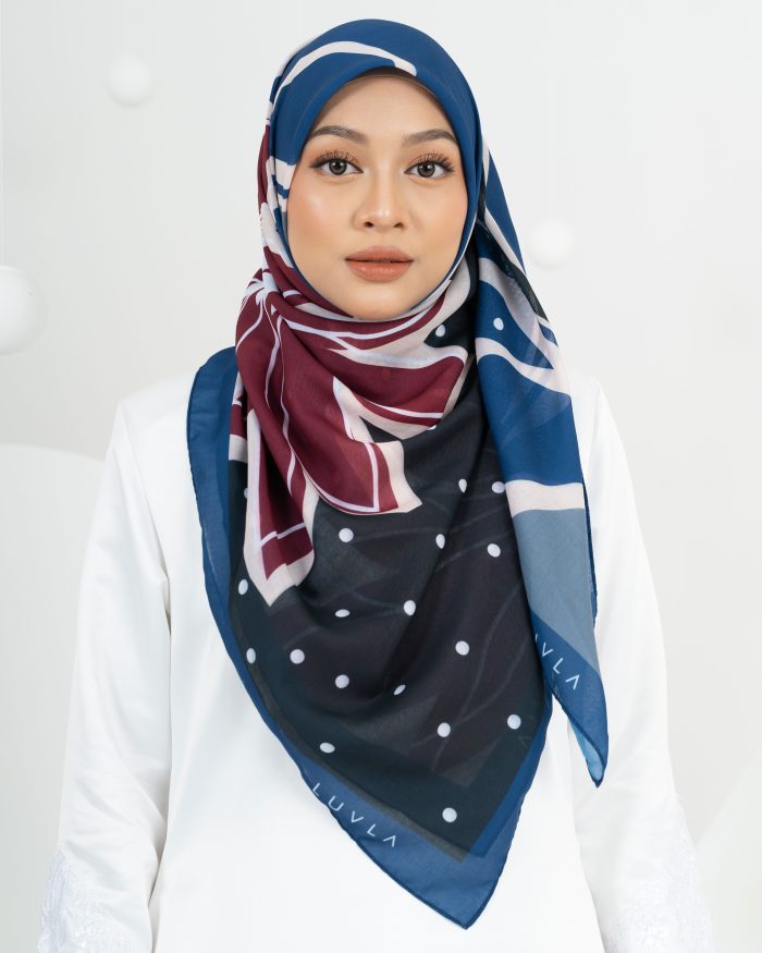 Tudung Bawal Bunga Lawang - Cherry In The Sea