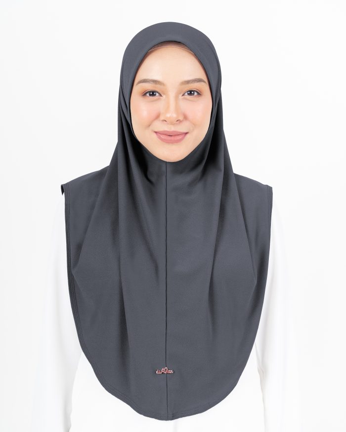 Tudung Sarung Lasie (L)- Anchor Grey - Image 2