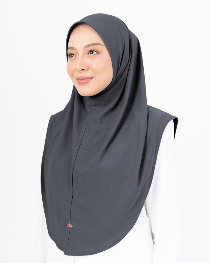 Tudung Sarung Lasie (L)- Anchor Grey