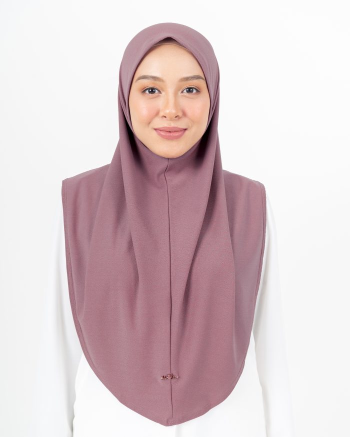 Tudung Sarung Lasie (L) - Dusty Pink - Image 2