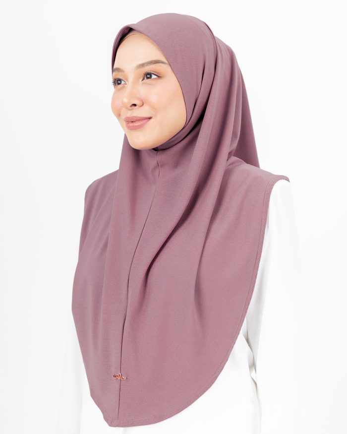 Tudung Sarung Lasie (L) - Dusty Pink