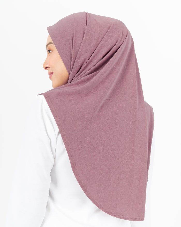 Tudung Sarung Lasie (L) - Dusty Pink - Image 3