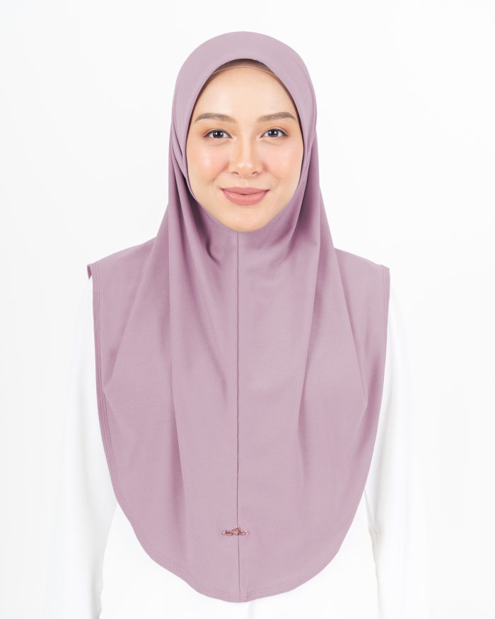 Tudung Sarung Lasie (L) - Light Lavender - Image 2