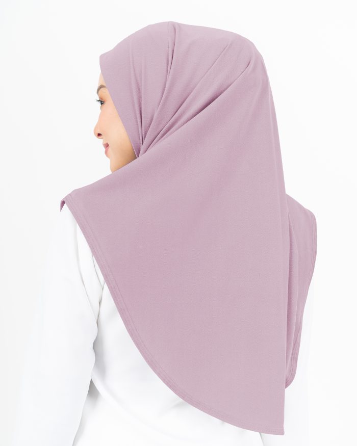 Tudung Sarung Lasie (L) - Light Lavender - Image 3