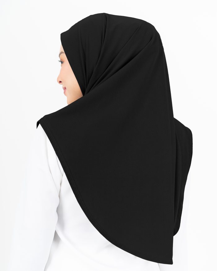 Tudung Sarung Lasie (L) - Matte Black - Image 3