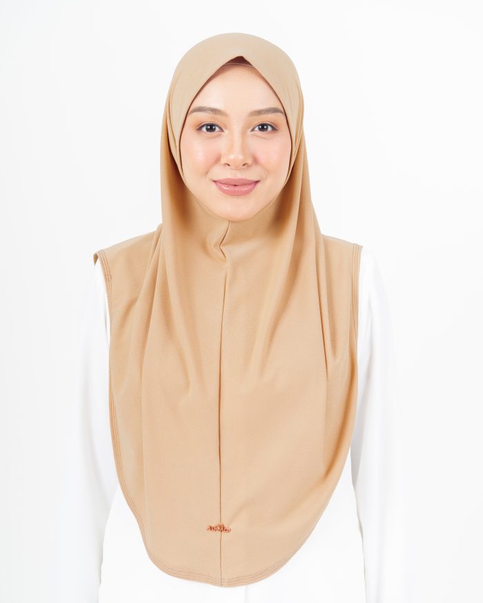 Tudung Sarung Lasie (L) - Peach Nude - Image 2