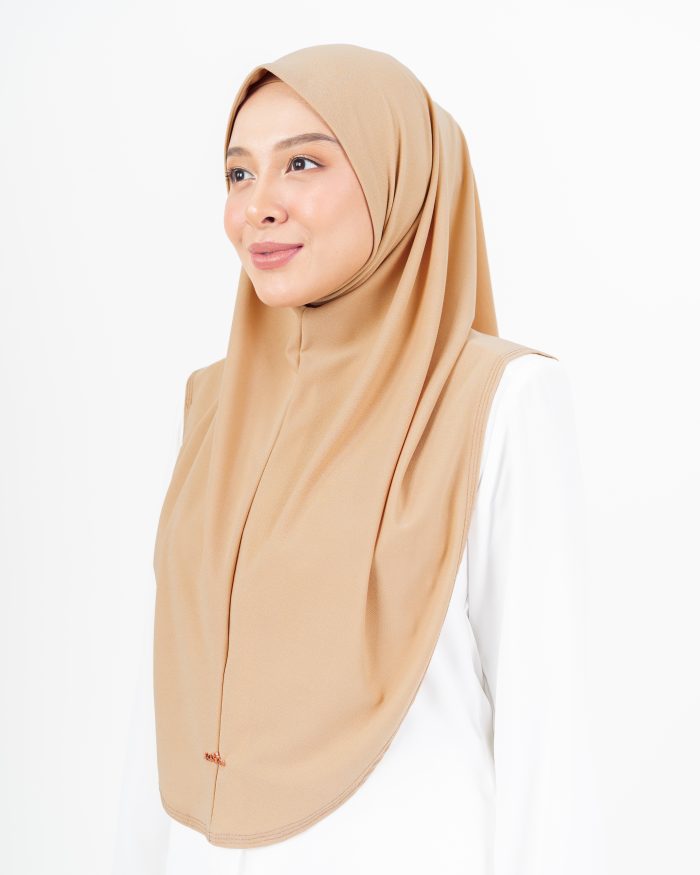 Tudung Sarung Lasie (L) - Peach Nude