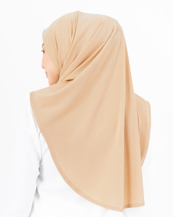 Tudung Sarung Lasie (L) - Peach Nude - Image 3