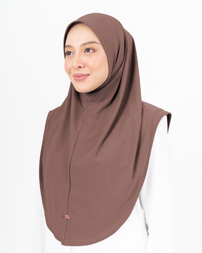 Tudung Sarung Lasie (L) - Peanut Brown