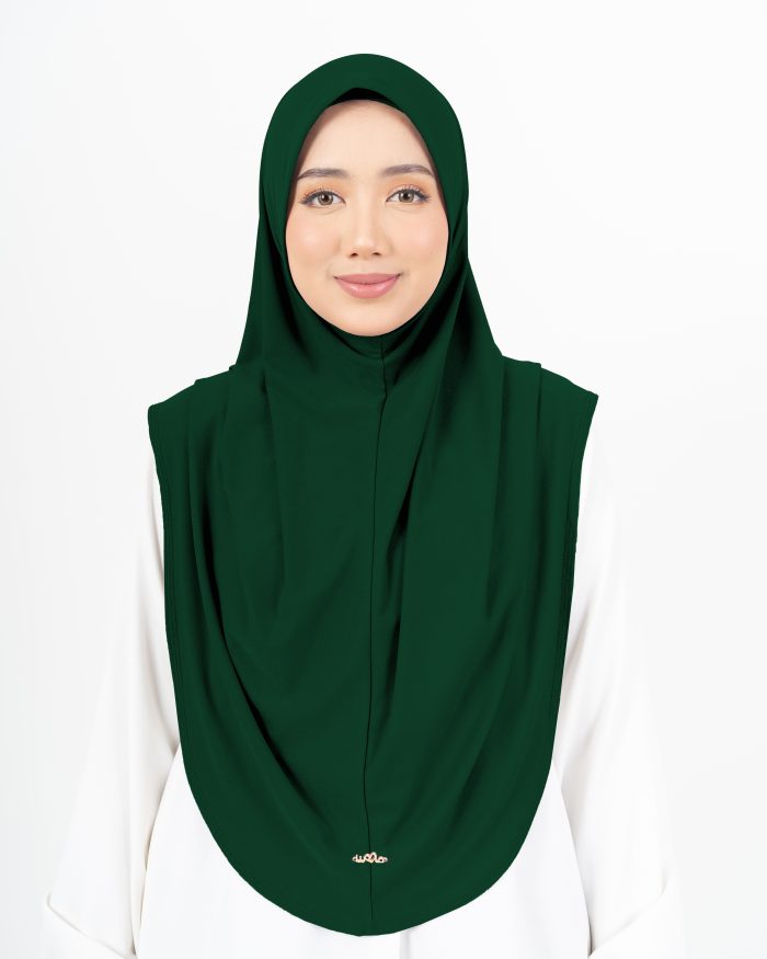 Tudung Sarung Lasie (XL) - Emerald Green - Image 2