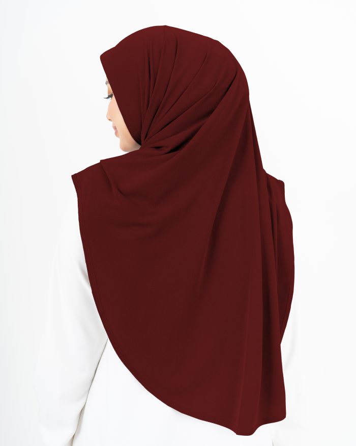 Tudung Sarung Lasie (XL) - Maroon - Image 3