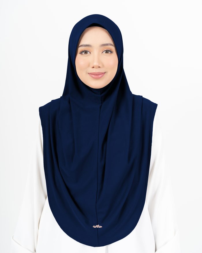 Tudung Sarung Lasie (XL) - Navy Blue - Image 2