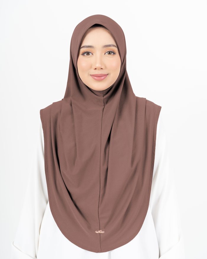 Tudung Sarung Lasie (XL)- Peanut Brown - Image 2