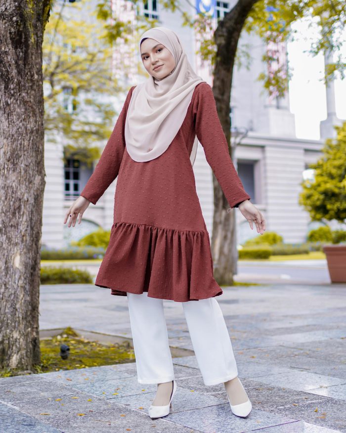 Tunic Ruffle Riska - Autum Cotta - Image 3