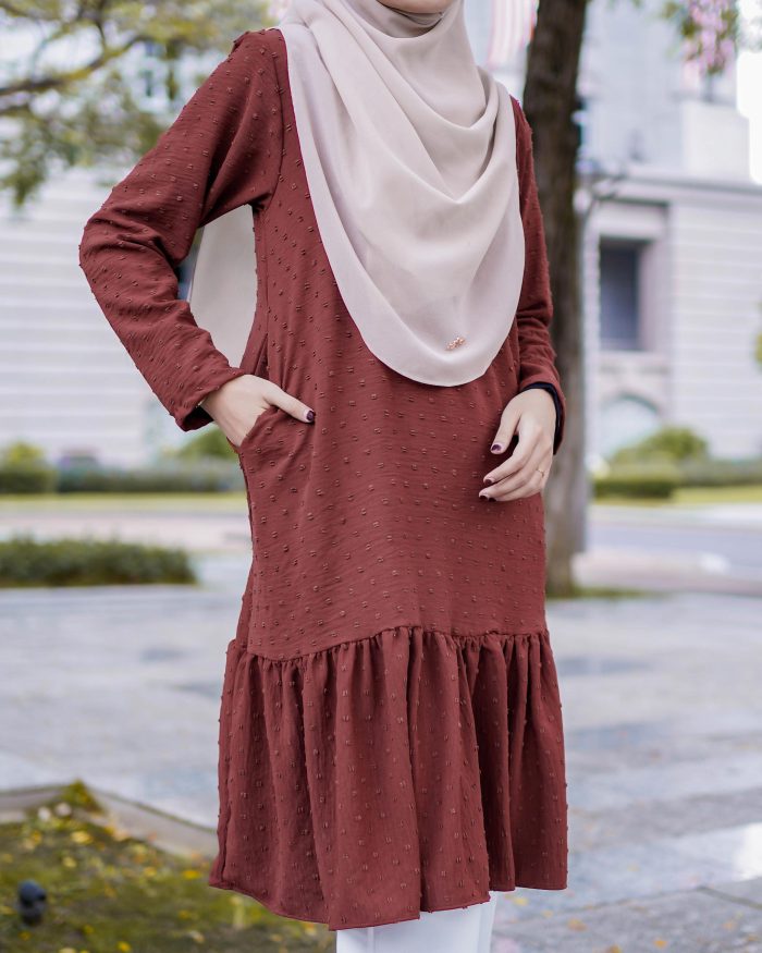 Tunic Ruffle Riska - Autum Cotta - Image 4