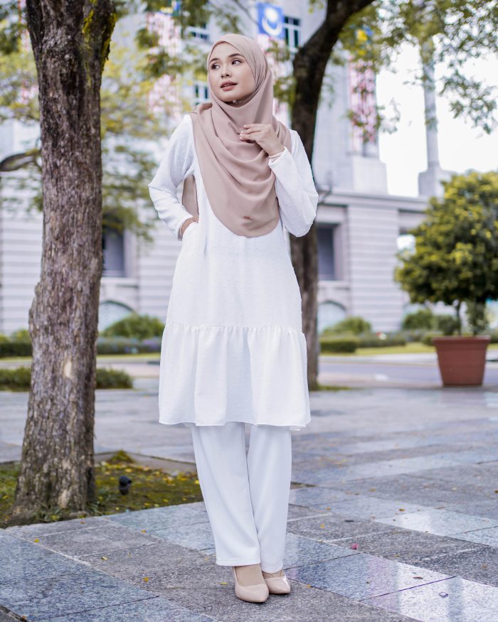 Tunic Ruffle Riska - Off White - Image 3