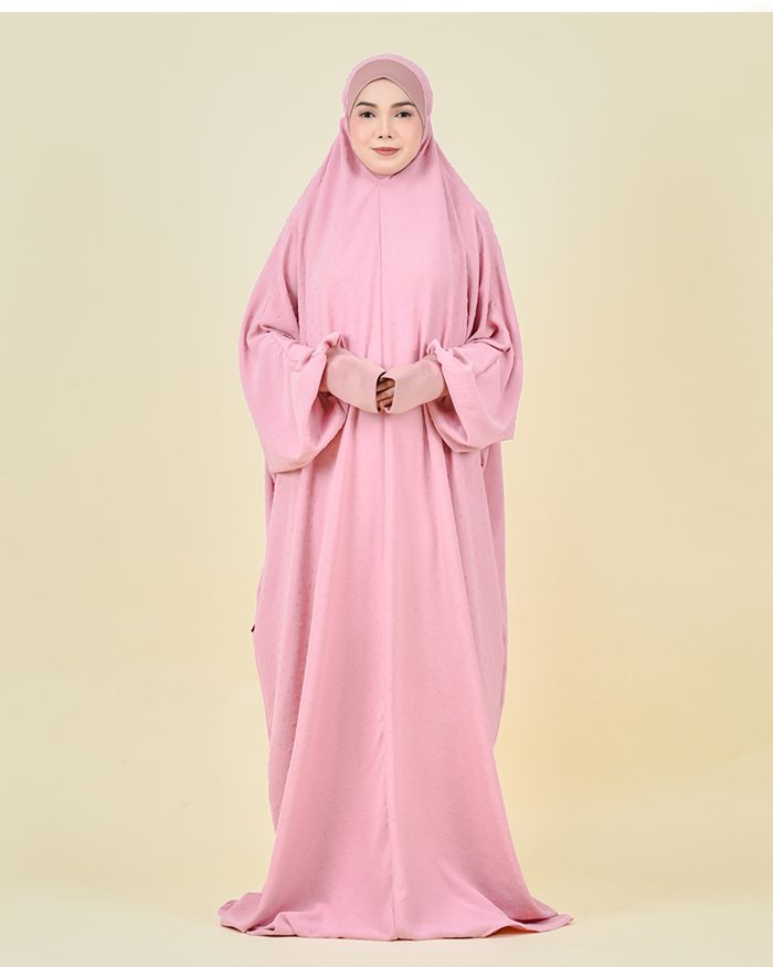 Telekung Sultanah Royale - Pink - Image 2