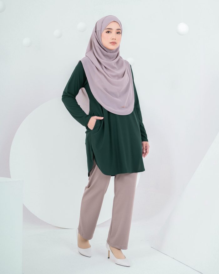 Blouse Laiqa - Emerald Green - Image 2