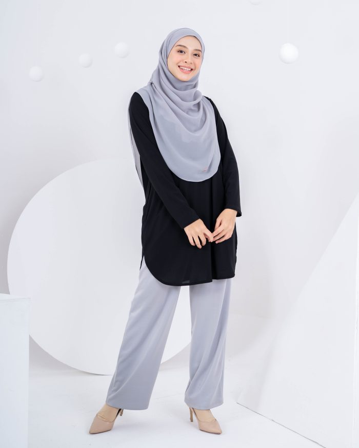Blouse Laiqa - Matte Black