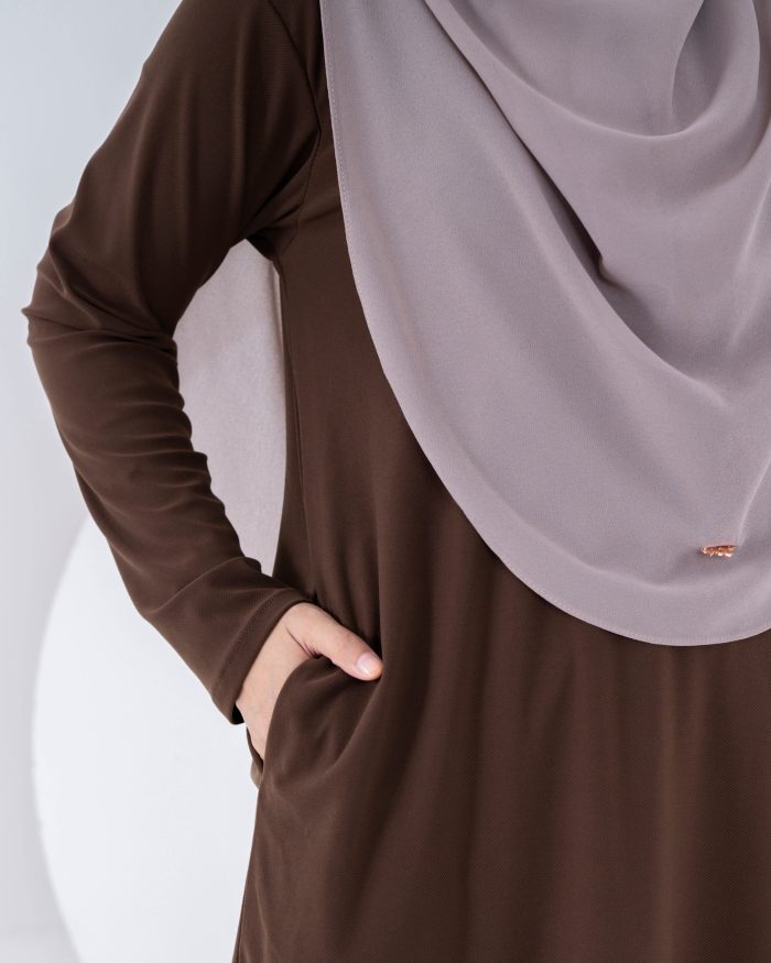 Blouse Laiqa - Mocha Brown - Image 4