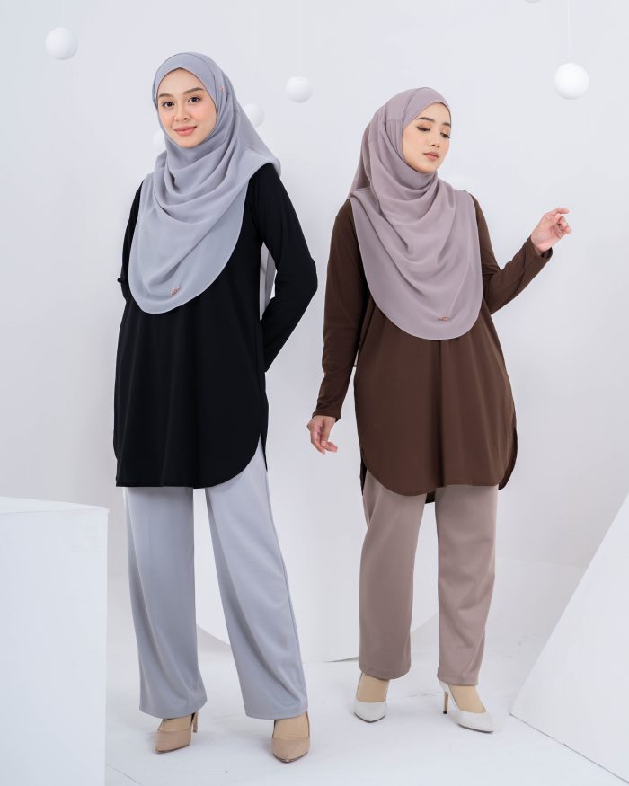 Blouse Laiqa - Matte Black - Image 4