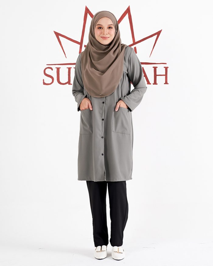 Blouse Saniyah - Ash Grey