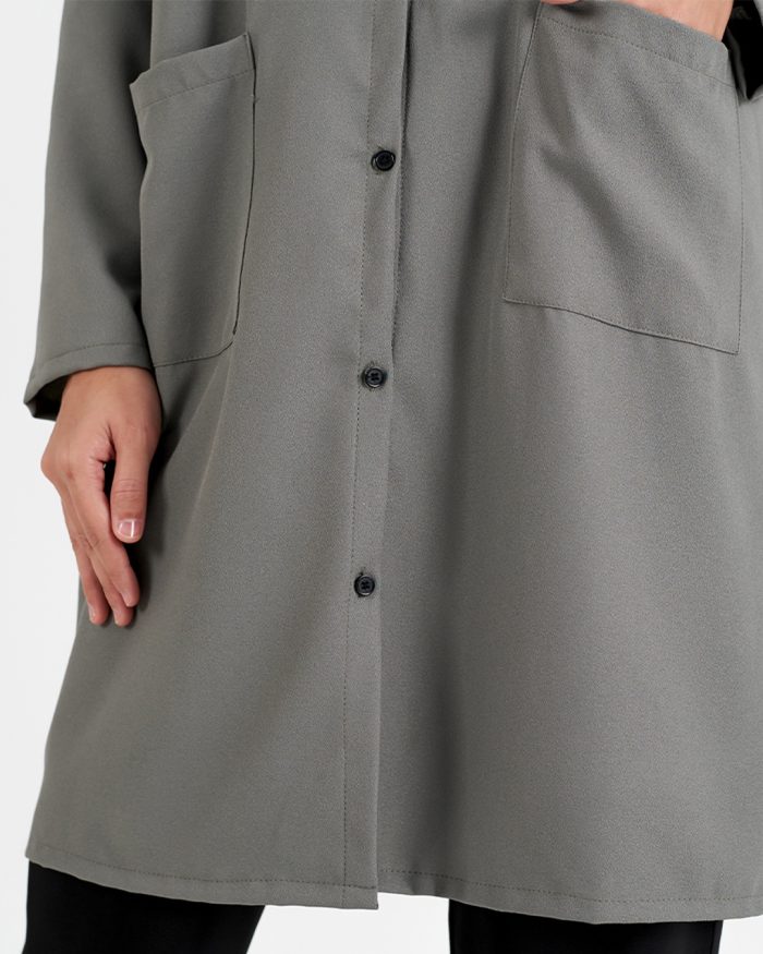 Blouse Saniyah - Ash Grey - Image 4