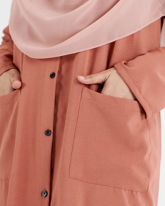 Blouse Saniyah - Dark Salmon - Image 3