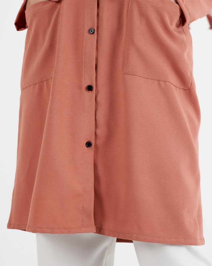 Blouse Saniyah - Dark Salmon - Image 4