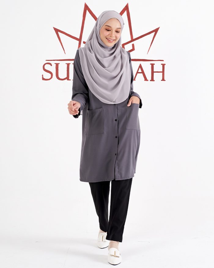 Blouse Saniyah - Iron Grey