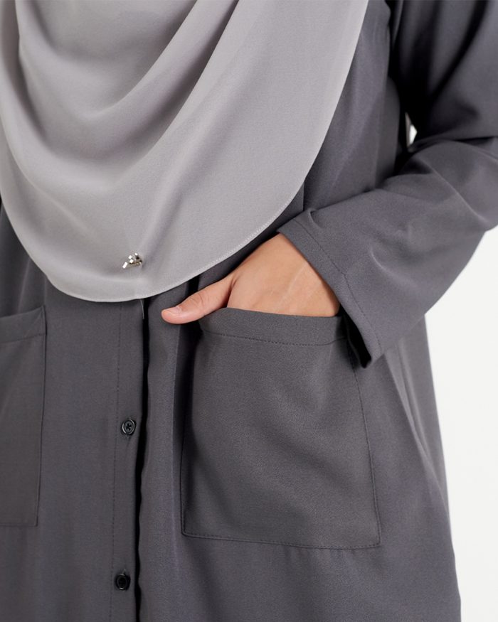 Blouse Saniyah - Iron Grey - Image 3