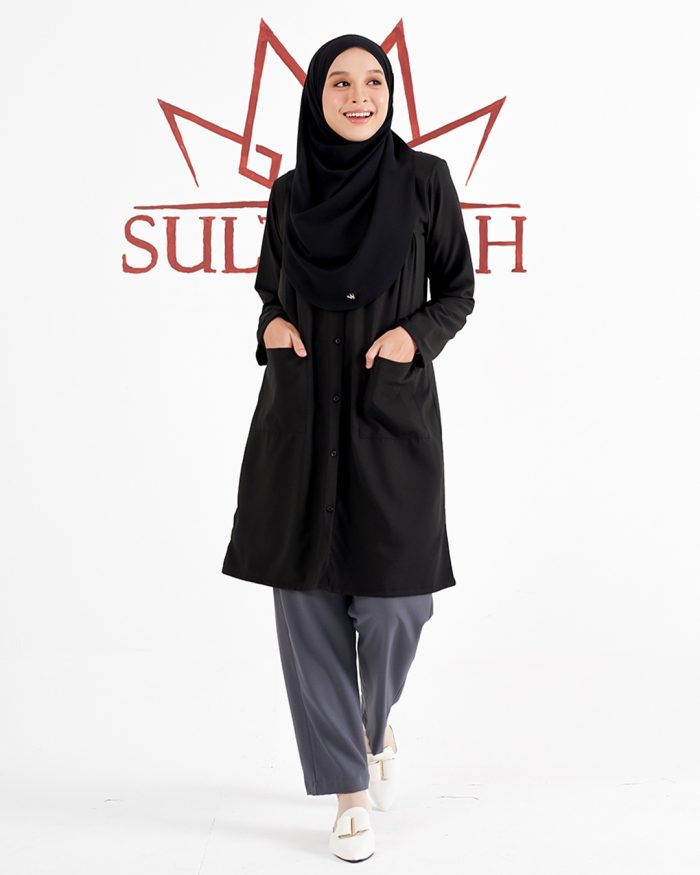 Blouse Saniyah - Leather Black - Image 2