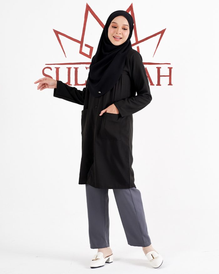 Blouse Saniyah - Leather Black