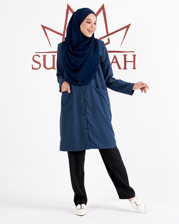 Blouse Saniyah - Steel Blue