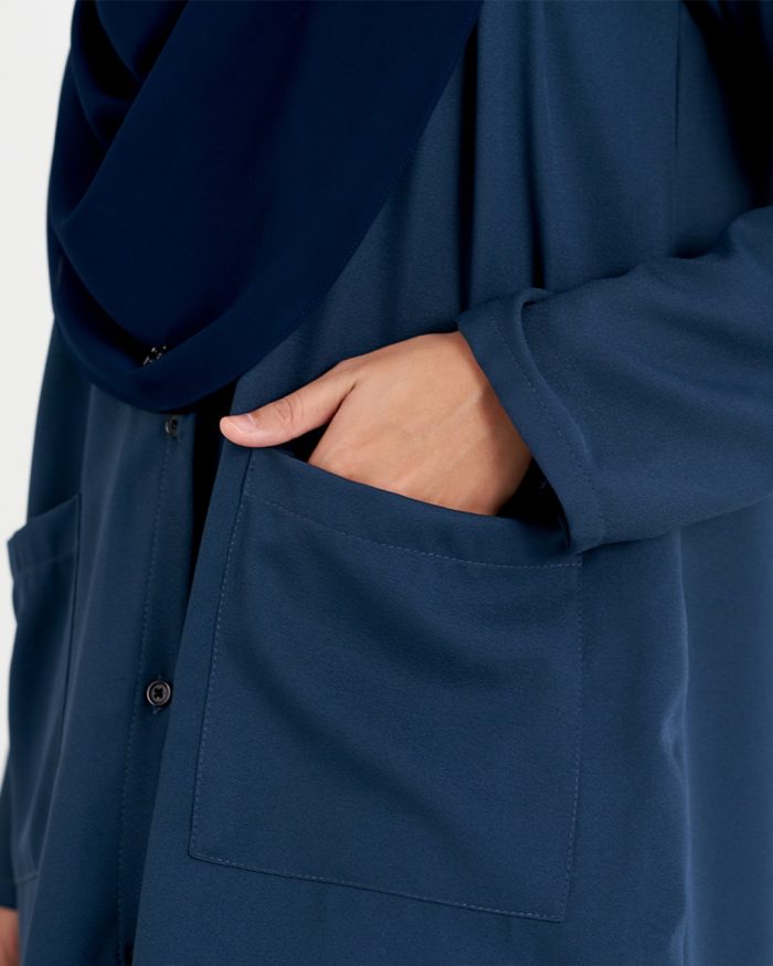 Blouse Saniyah - Steel Blue - Image 3