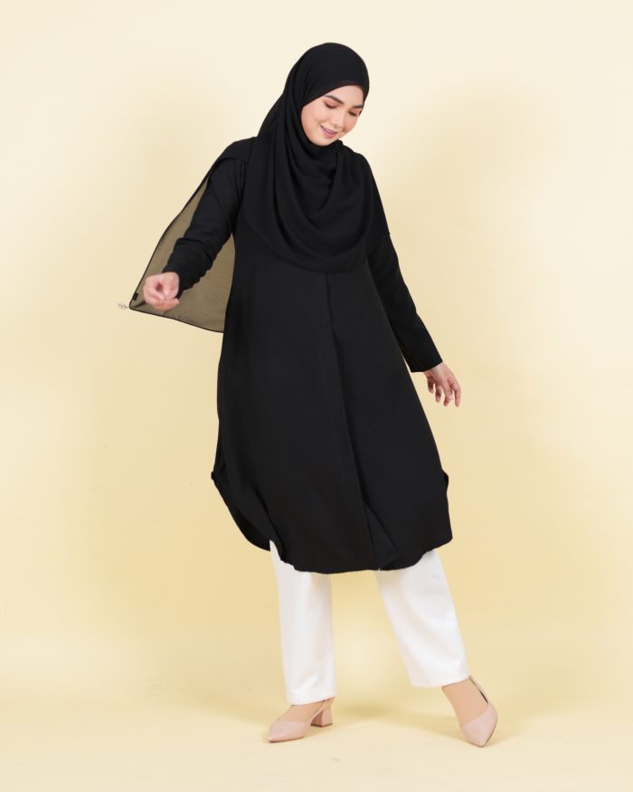 Blouse Sarima - Matte Black