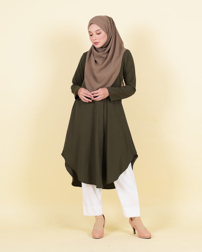 Blouse Sarima - Olive Green - Image 2