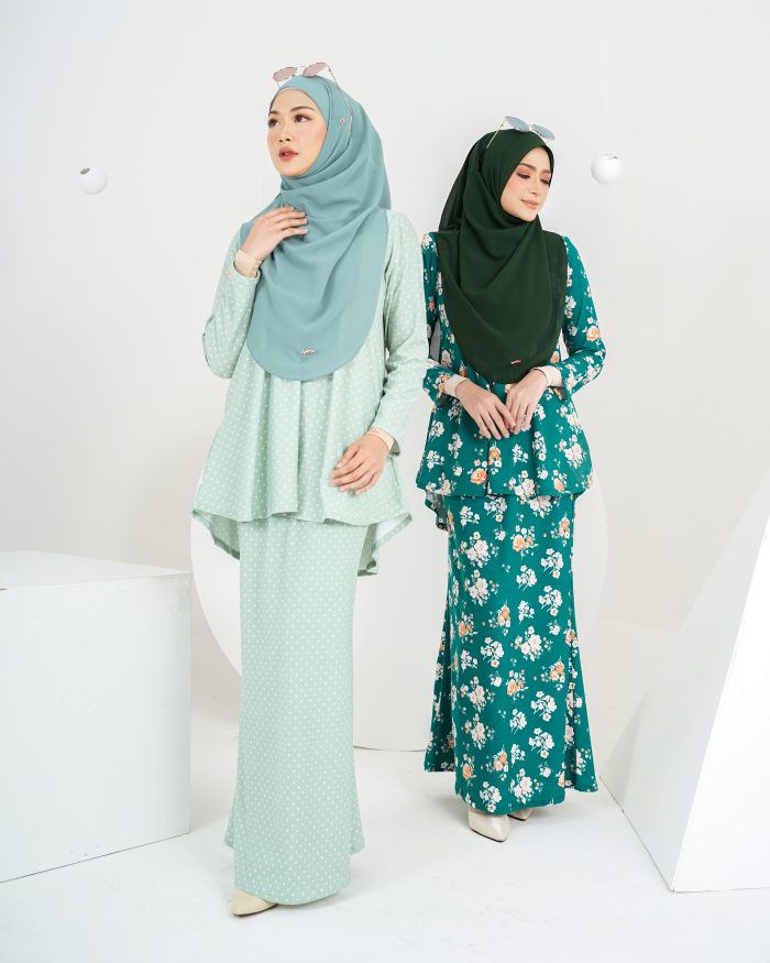 Baju Kurung Lola Printed 2.0 - Vardia Emerald - Image 7