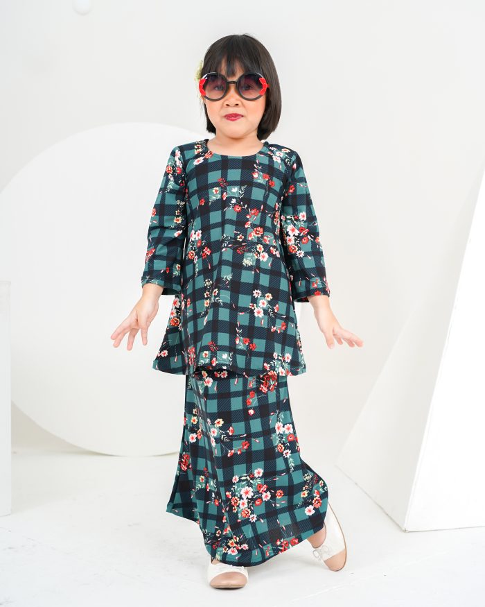 Baju Kurung Lola Printed Kids 2.0 - Claude Checkered