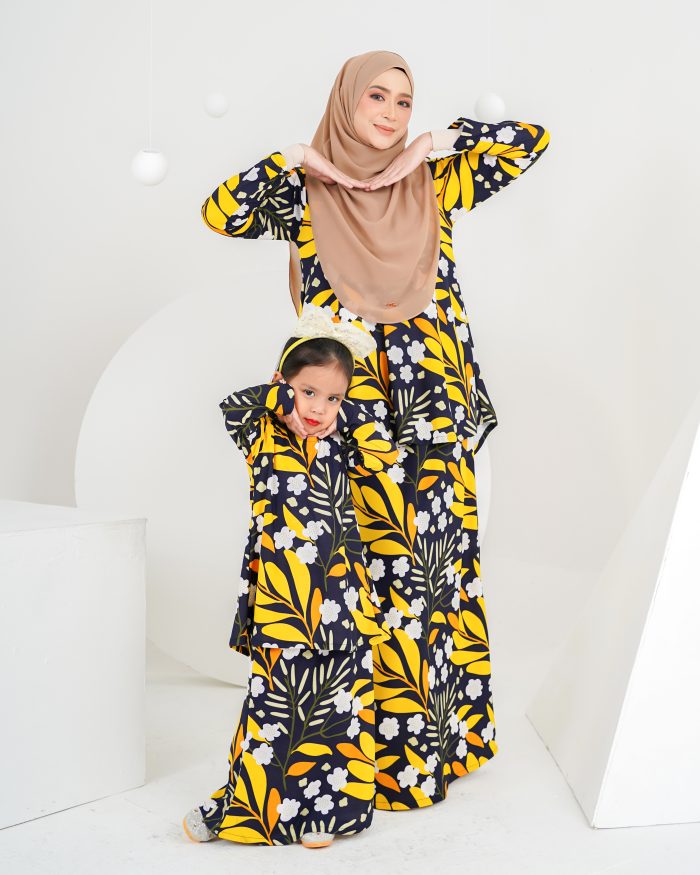 Baju Kurung Lola Printed Kids 2.0 - Nightingale - Image 4