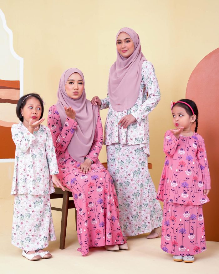 Baju Kurung Lola Printed Kids 2.0 - Allium Delight - Image 5