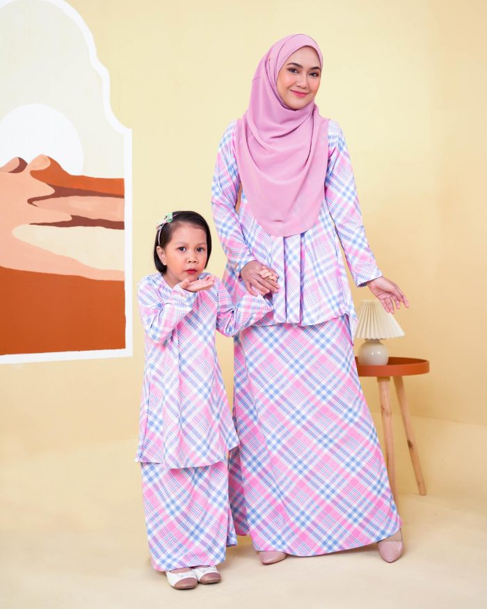 Baju Kurung Lola Printed 2.0 - Gingham Love - Image 6