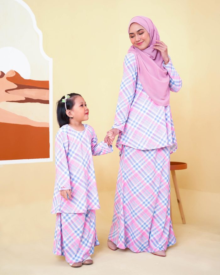 Baju Kurung Lola Printed 2.0 - Gingham Love - Image 7