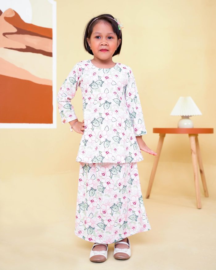 Baju Kurung Lola Printed Kids 2.0 - Allium Delight
