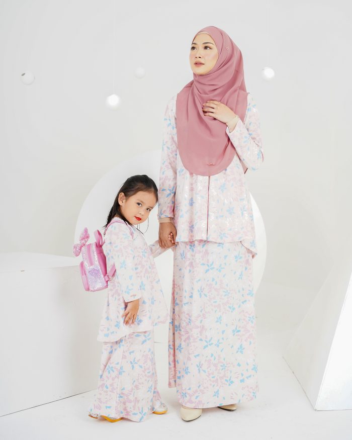 Baju Kurung Lola Printed Kids 2.0 - Sweet Spring - Image 4