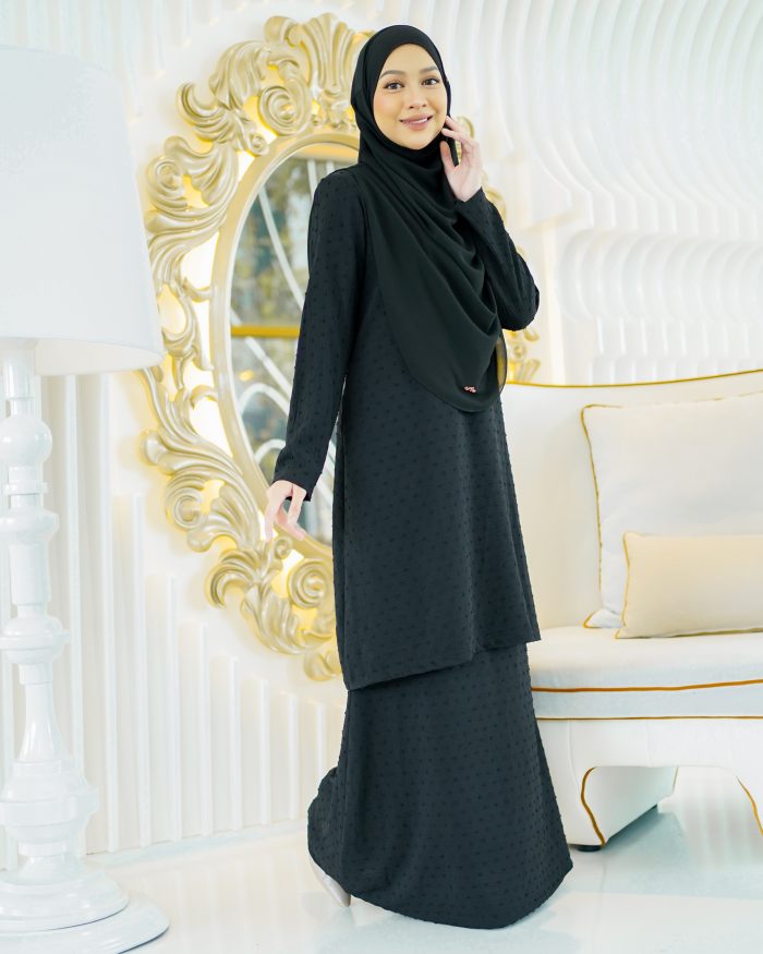 Baju Kurung Moden Rania - Jade Black
