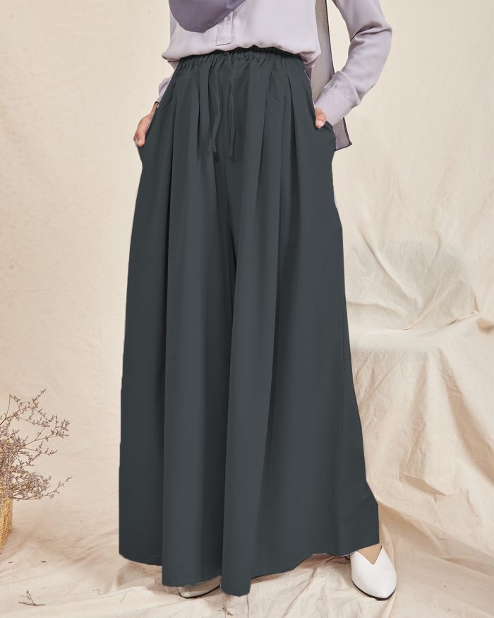 Palazzo Wide Zara - Pebble Grey - Image 4