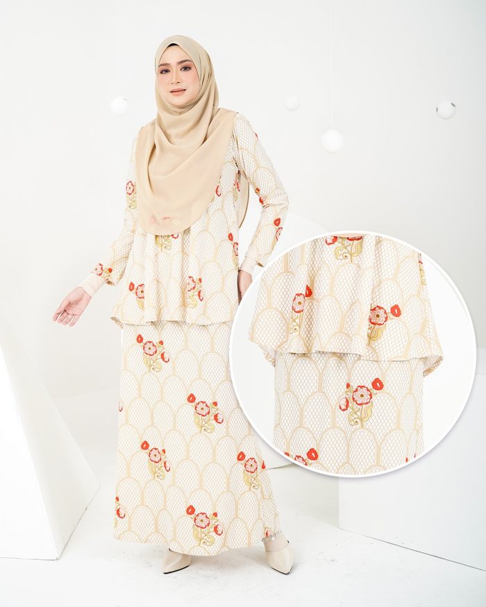 Baju Kurung Lola Printed 2.0 - Roman Summer