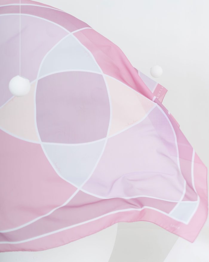 Tudung Bawal Cotton Kueh Koci - Blue Lolly - Image 3